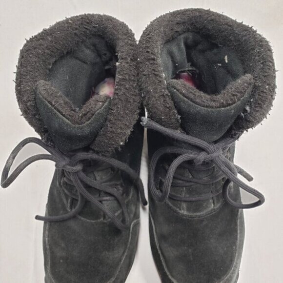 Sorel Waterfall Low Waterproof Laced Ankle Boot Black Size 7 Women's - Picture 3 of 15